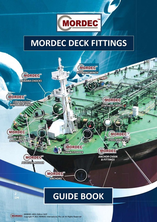 Cover of the MORDEC Deck Fittings Guide Book