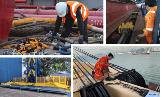 Inspection, testing, and certification services for marine and offshore equipment
