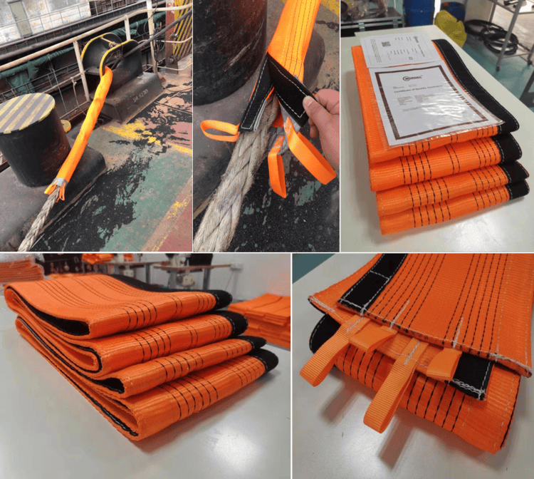 Mooring Rope Protector in use