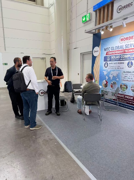 Discussions at the Mordec International booth, SMM Hamburg 2026