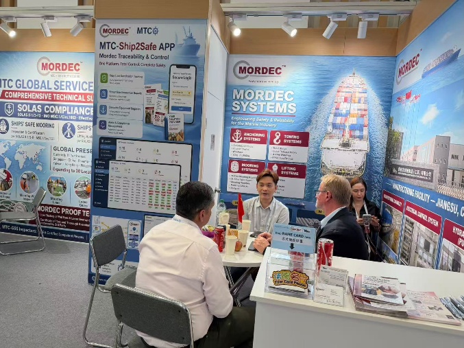 Business discussions at the Mordec International booth, SMM Hamburg 2026