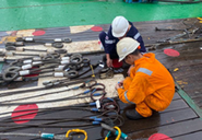 MORDEC certified inspectors carrying out onsite inspection of loose gears